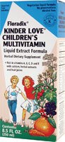 Salus Kinderlove Children's Multiple Vitamin, 8.5-Ounce, Glass