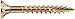 Screw Products, Inc. YTX-08114-5 Gold Star Interior Star Drive Wood Screws