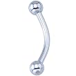 16 Gauge Light Blue Electro Titanium Eyebrow Ring