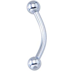 16 Gauge Light Blue Electro Titanium Eyebrow Ring