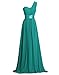 Get Bridesmaid Dress 1-2 Days From Fashion Plaza One-Shoulder Chiffon D0126