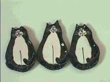 Black & White Cat Tea Bag Holder