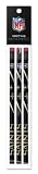 New Orleans Saints 3 Pack Wood Pencil in Clear Bag with Header - NFL (12005-QUR)