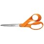 Fiskars 94517797 Stainless steel offset scissors, right hand, 8 long, 3-1/2 cut, orange handles