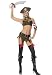 4PC First Mate Pirate Sexy Holiday Party Costume (Brown-Medium/Large)