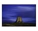 Devils Tower Sunset & Star Trails Photographic Poster Print by Steve Gadomski, 20x16