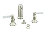 KOHLER K-10586-4-BN Bancroft Bidet Faucet, Vibrant Brushed Nickel