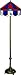 NCAA Kansas Jayhawks 65 Tiffany Style Floor Lamp