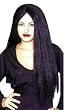 Black Long Parted Wig - Fun for Gothic or Witch Costume
