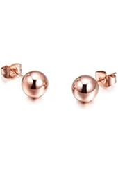14k Rose Gold Ball Stud Earrings(5mm)