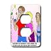 Londons Times Funny Society Cartoons - Going For The Juggler - Light Switch Covers - 2 plug outlet cover
