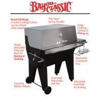 Bayou Classic Combined Stainless Steel and Black Steel Charcoal Grill from Charcoal Grills