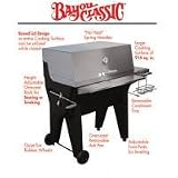 Bayou Classic Combined Stainless Steel and Black Steel Charcoal Grill