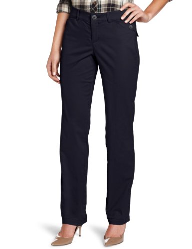 Dockers Women's Petite Continental Hello Smooth Pant, Black, 16 Medium