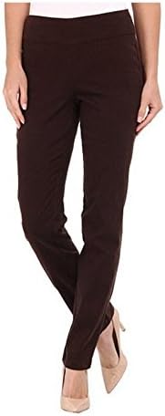 Miraclebody Janis Pull-On Tapered Sueded Sateen Pants Espresso Brown 4474SU