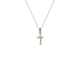 Children's 14k Gold Filled Two-Tone Crucifix Cross, 15