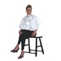 Betty Dain Esthetician's Client Comb Out Cape #680 Satin White