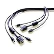 StarTech.com 3- Inch-1 Universal PS/2 KVM Cable (SVPS23N1_10)