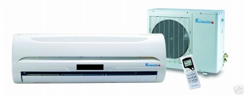 Klimaire 1 Ton 12,000 btu/h Ductless heat pump Heat & Cool Mini Split 110 Volts High Efficiency 13 Seer Air Conditioner Conditioners Conditioning