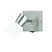 Trio 8160211-07 Halogen Spot mit Schalter Nickel matt Glas opal matt Ausleuchtung 16 cm Glas � 6 cm