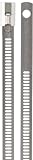 BAND-IT AE6019 316 Stainless Steel Multi Lok Cable Tie, 0.27 Width, 6 Length, 1.3 Maximum Diameter, 