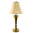 Ledu L9002 Antique Brass Finish Table Lamp with Bell Shade, 27 High