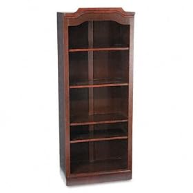 Governors Five Shelf Open Bookcase Executive Mahogany by DMI Furniture