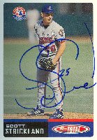 Scott Strickland, Montreal Expos, 2002 Topps Total Autographed Card