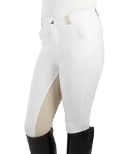 Pfiff Elisa - Pantalones de equitación para niños blanco weiß-beige Talla:140