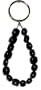 Prayer Beads Black Agate Gemstone Beaded Keychain