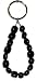 Prayer Beads Black Agate Gemstone Beaded Keychain
