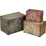 IMAGE OF Uttermost Accessories and Clocks Hobnail, Boxes, Set/3
