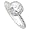 .75CT Halo Diamond Ring 14K White Gold