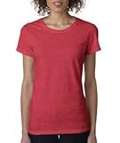 UPC 821780041072 product image for Gildan Women's Heavy Missy Fit Crewneck T-Shirt, XXX-Large, Heather Red | upcitemdb.com