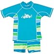 Girls Tie Dye Blue Two Piece Rashguard Swim Suit