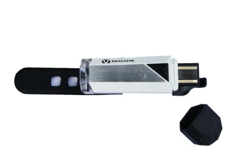 Raleigh Moon Silver Front and Rear LED USB Rechargable Bike / Cycle Lights