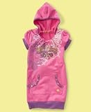 Apple Bottoms - Apple Bottoms Little Girl French Terry Hooded Dress