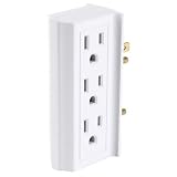Multi-outlet & Power Strips: POWER TAP 6 OUT SIDE ENT WHT