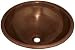 Copper Bar Sink - 16-inch, Rolled Rim, Round Bowl, Smooth - Sunday Silence by Handcra...