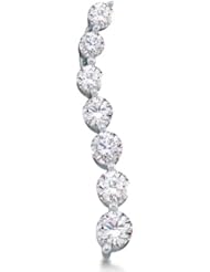 1.0 cttw. Diamond Journey Pendant 14K Yellow Gold