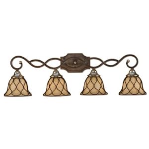 Edessa, 4-Lt Vanity Strip Bath-Vanity Lights Lighting Fixtures 22839 By Uttermost by Uttermost