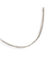 Sterling Silver 16 Inch 5 Strand Liquid Silver Necklace