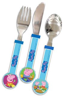 Peppa Pig Cutlery - Children's 3pc Gift Set