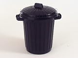 Curver 4124 Dustbin & Clip Lid Black 70L