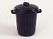 Kitchen & Housewares : Curver 4124 Dustbin & Clip Lid Black 70L