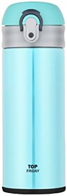 TopFriday Vacuum Insulation Mug One-touch Open Type, 12-Ounce, Green