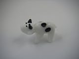 Miniature Glass Cow Figurine