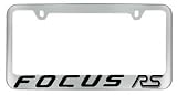 Ford Focus RS Chrome License Plate Frame with 2 free caps