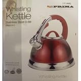 3.5 LITRE STAINLESS STEEL WHISTLING KETTLE RED