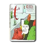 Londons Times Health and Vanity Trends Cartoons - Hottest Designer Fashions - Light Switch Covers - single toggle switch